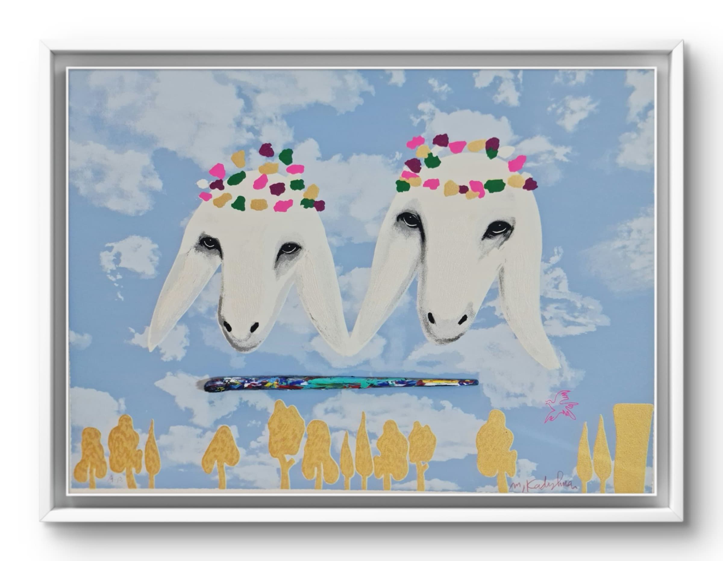 Sheep's Head, œuvre de Menashe Kadishman