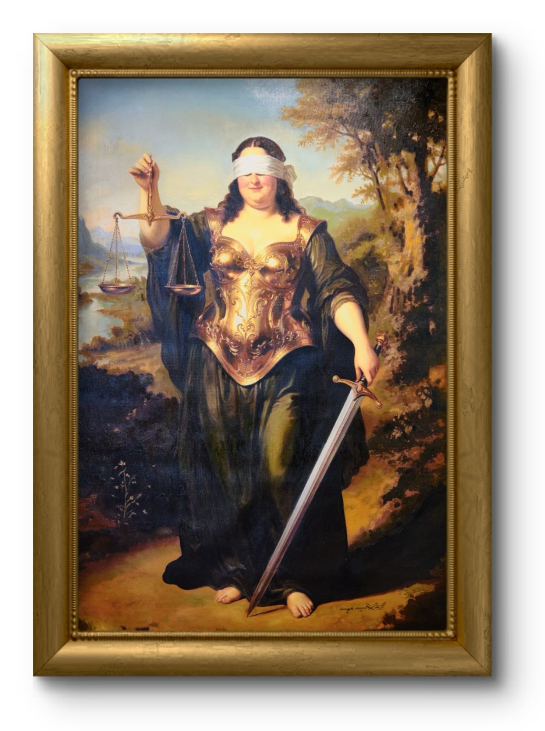 Justicia de la Joconde, œuvre de Maje Motalebi