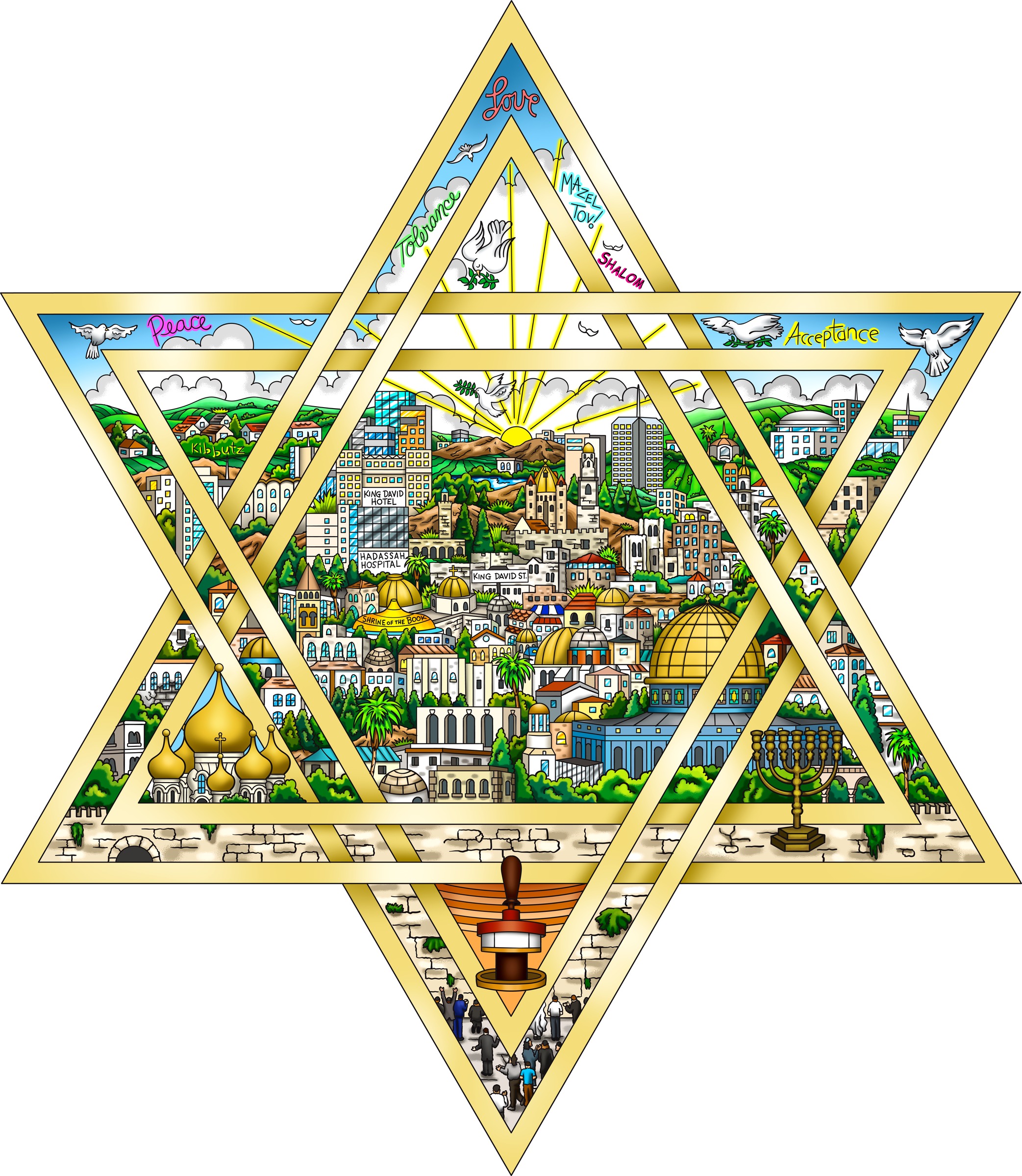 A Star of Serenity, œuvre de Charles Fazzino
